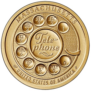 2020 1-dollar - S - Massachusetts - Reverse Proof reverse